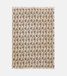 The House of Lyria Sharpei floral cotton and linen throw