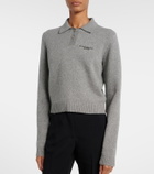 Givenchy Logo wool and cashmere polo sweater
