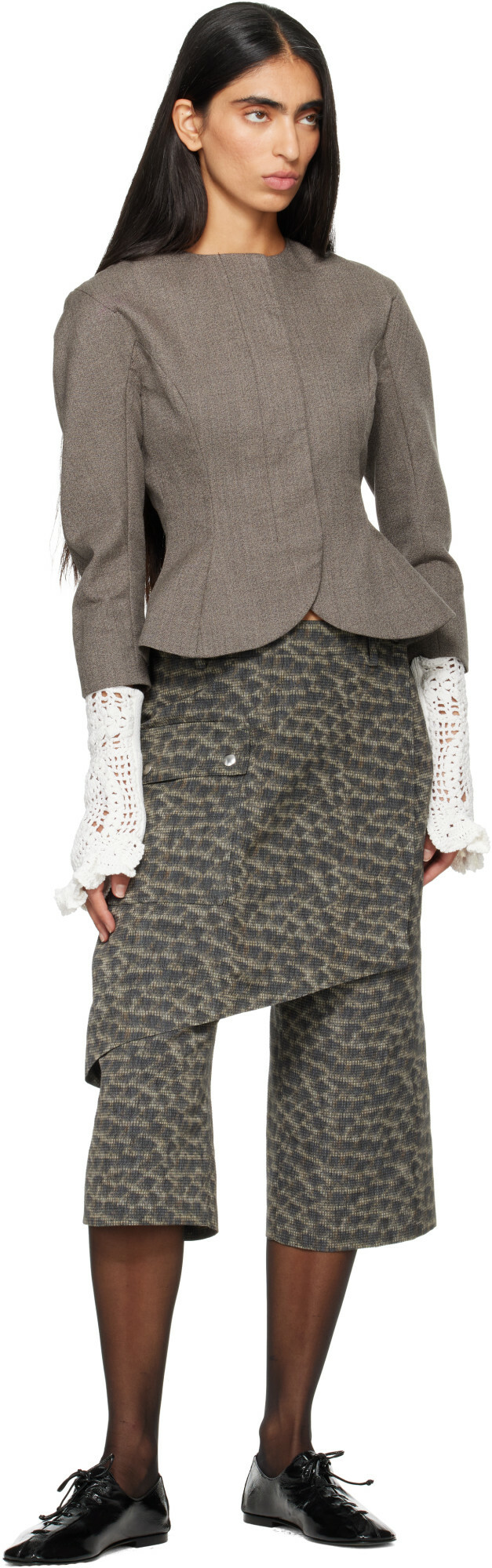Toga Pulla White Lace Arm Warmers