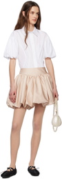 Simone Rocha Pink Gathered Bubble Miniskirt