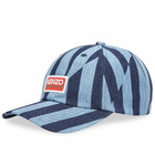 Kenzo Paris Men's Kenzo Denim Cap in Rinse Blue Denim