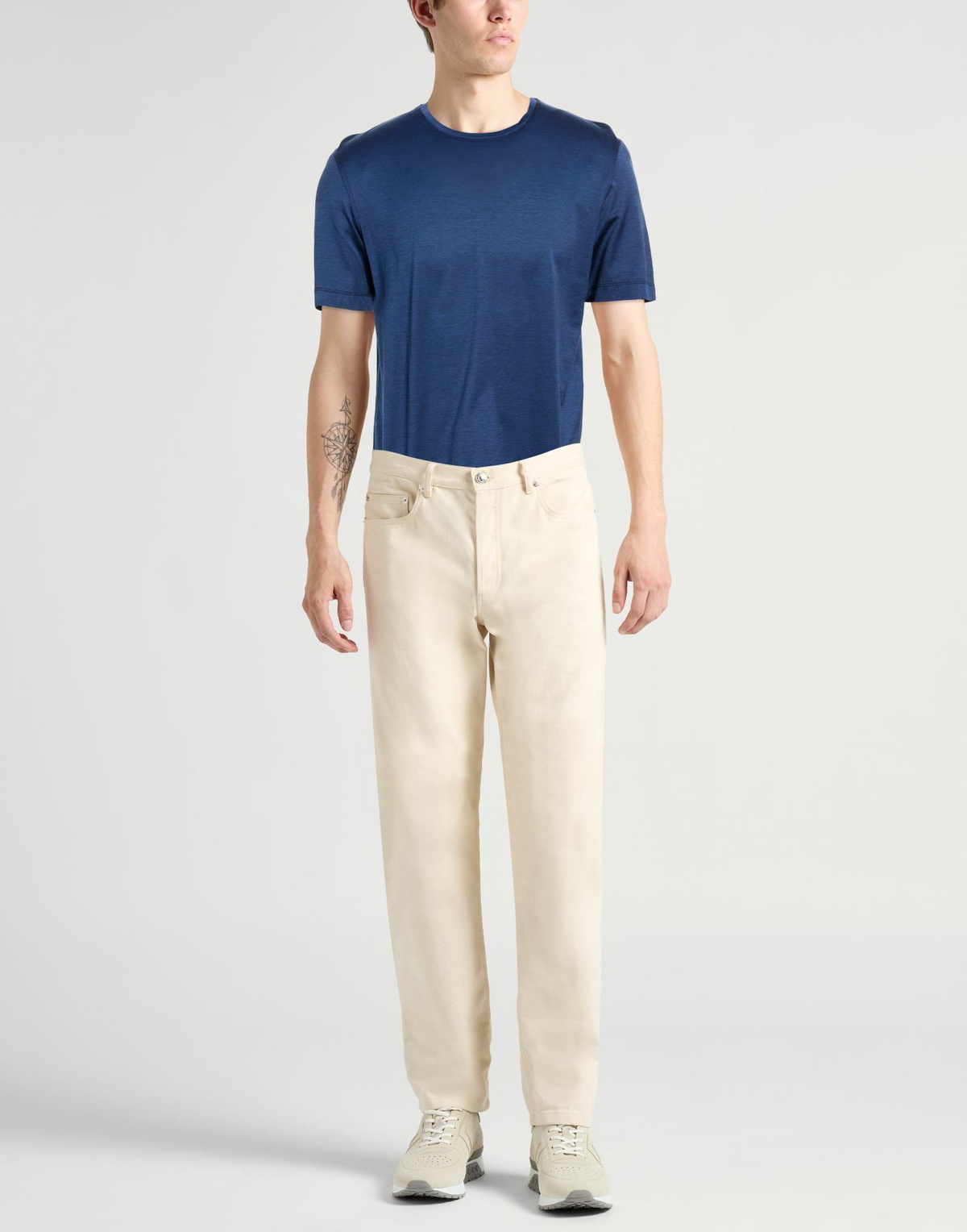 Drumohr Mens T-shirt in Navy