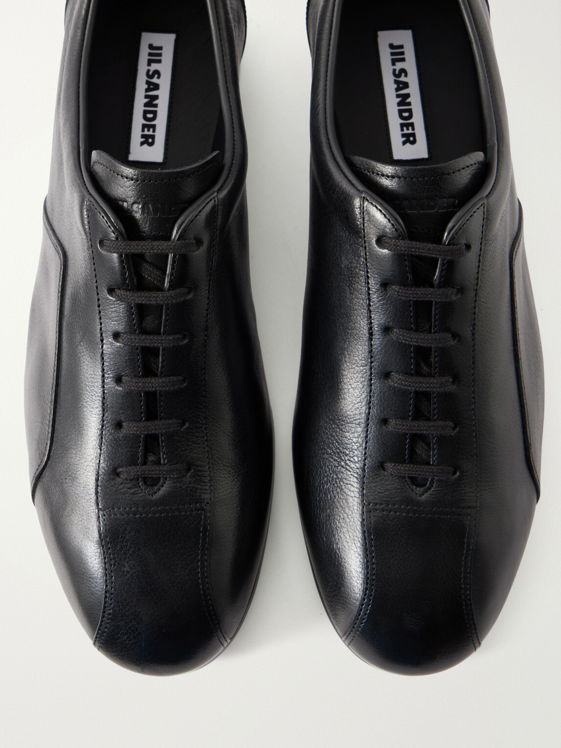Jil Sander - Leather Derby Shoe - Black