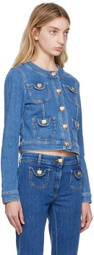 Moschino Blue Teddy Denim Jacket