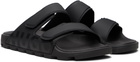Hugo Black Logo Double Touch Sandals