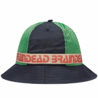 Brain Dead Vision Mesh Paneled Bucket Hat in Navy/Multi