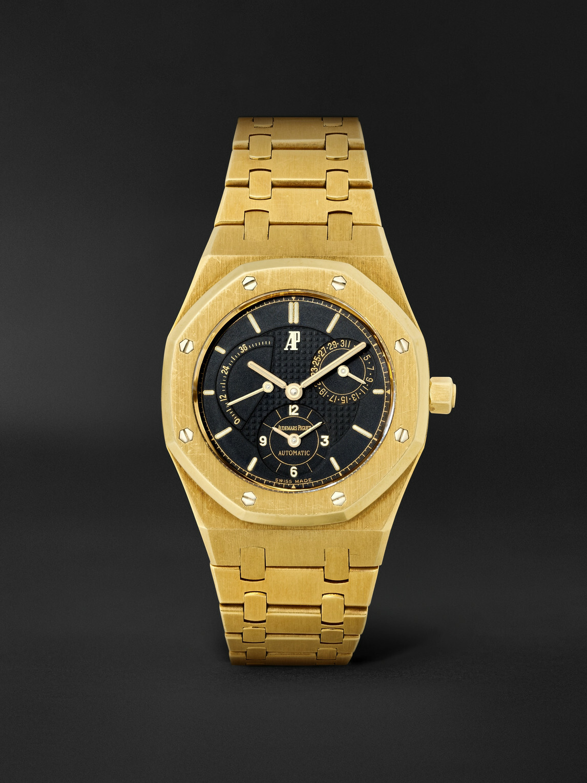 Stephanie Windsor - Audemars Piguet Vintage 1997 Royal Oak Automatic Dual Time 18-Karat Yellow Gold Watch, Ref. 25730BA (7.25'' wrist)