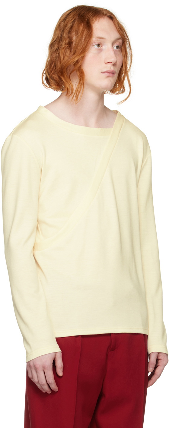 Steven Passaro SSENSE Exclusive Off-White Wrap T-Shirt