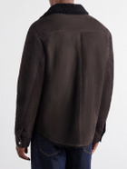 Mr P. - Shearling Jacket - Brown