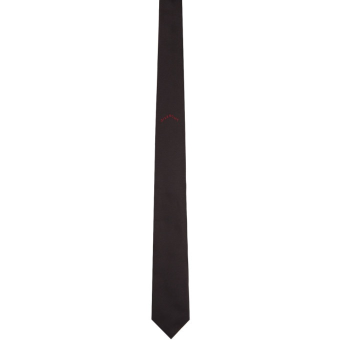 Photo: Givenchy Black and Red Silk Blade Tie