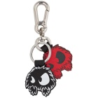 McQ Alexander McQueen Red and Black Monster Keychain