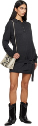 Isabel Marant Gray Bathilde Essential Fluid Knit Minidress