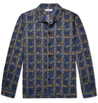 nonnative - Liberty Camp-Collar Floral-Print Cotton-Blend Shirt - Men - Navy