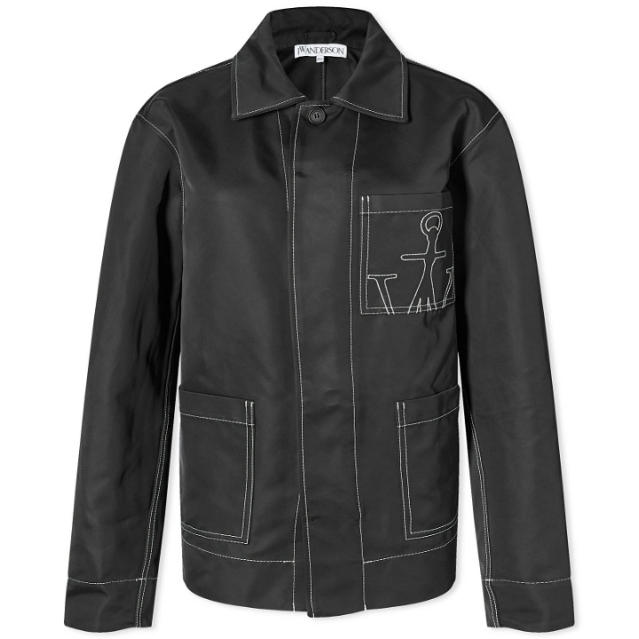 Photo: JW Anderson Women's Contrast Seam Workwear Jacket in Black
