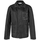 JW Anderson Women's Contrast Seam Workwear Jacket in Black
