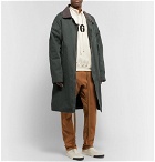 Fear of God - Oversized Suede-Trimmed Faux Shearling-Lined Canvas Coat - Green