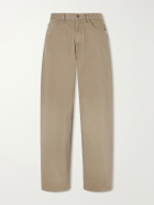 KAPITAL - Wide-Leg Cotton Trousers - Brown