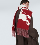 Burberry EKD wool and cashmere scarf