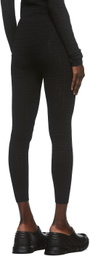 Givenchy Black Monogram Logo Leggings