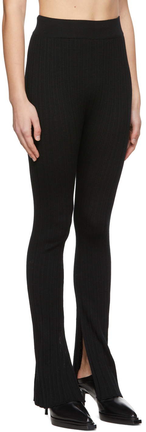 System Black Wool Lounge Pants