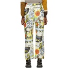 Martine Rose Multicolor Printed Linen Trousers