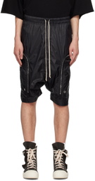 Rick Owens DRKSHDW Black Zip Shorts