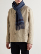 Loro Piana - Fringed Logo-Jacquard Cashmere Scarf