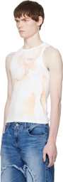 Carne Bollente White 'Tank Top, Power Bottom' Tank Top