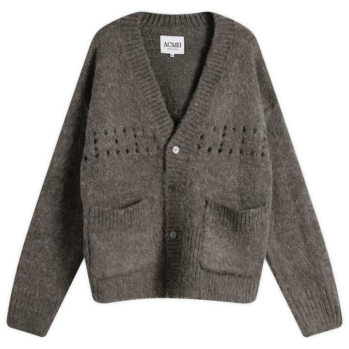 Photo: ACMH by Magic Castles Men's Martha Pocket Cardigan in Charcoal