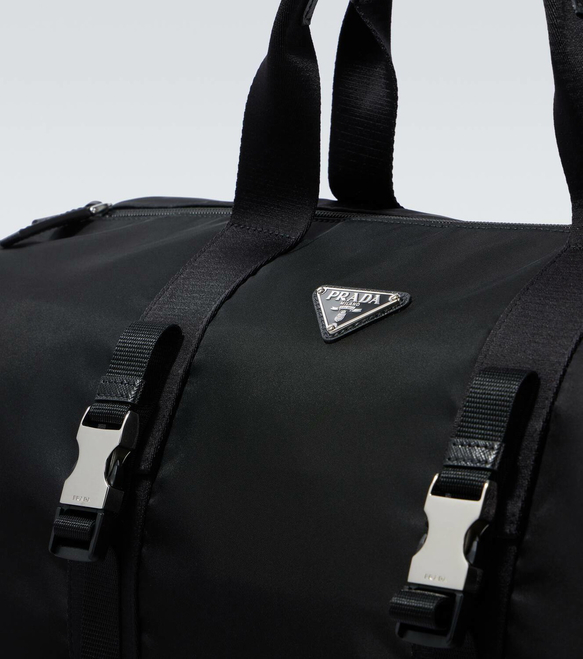 Prada Re-Nylon leather-trimmed duffel bag
