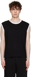Second/Layer SSENSE Exclusive Black Ringer Tank Top