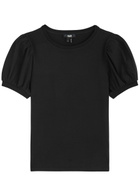 Paige Matcha Cotton T-shirt Black