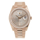 Rolex Day-Date Automatic Chronometer Diamond Pink Dial Watch 228345rbr-0007