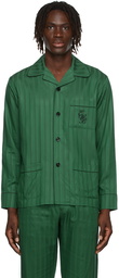 Ernest W. Baker Green Striped Pyjama Shirt