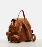 Miu Miu Logo leather backpack