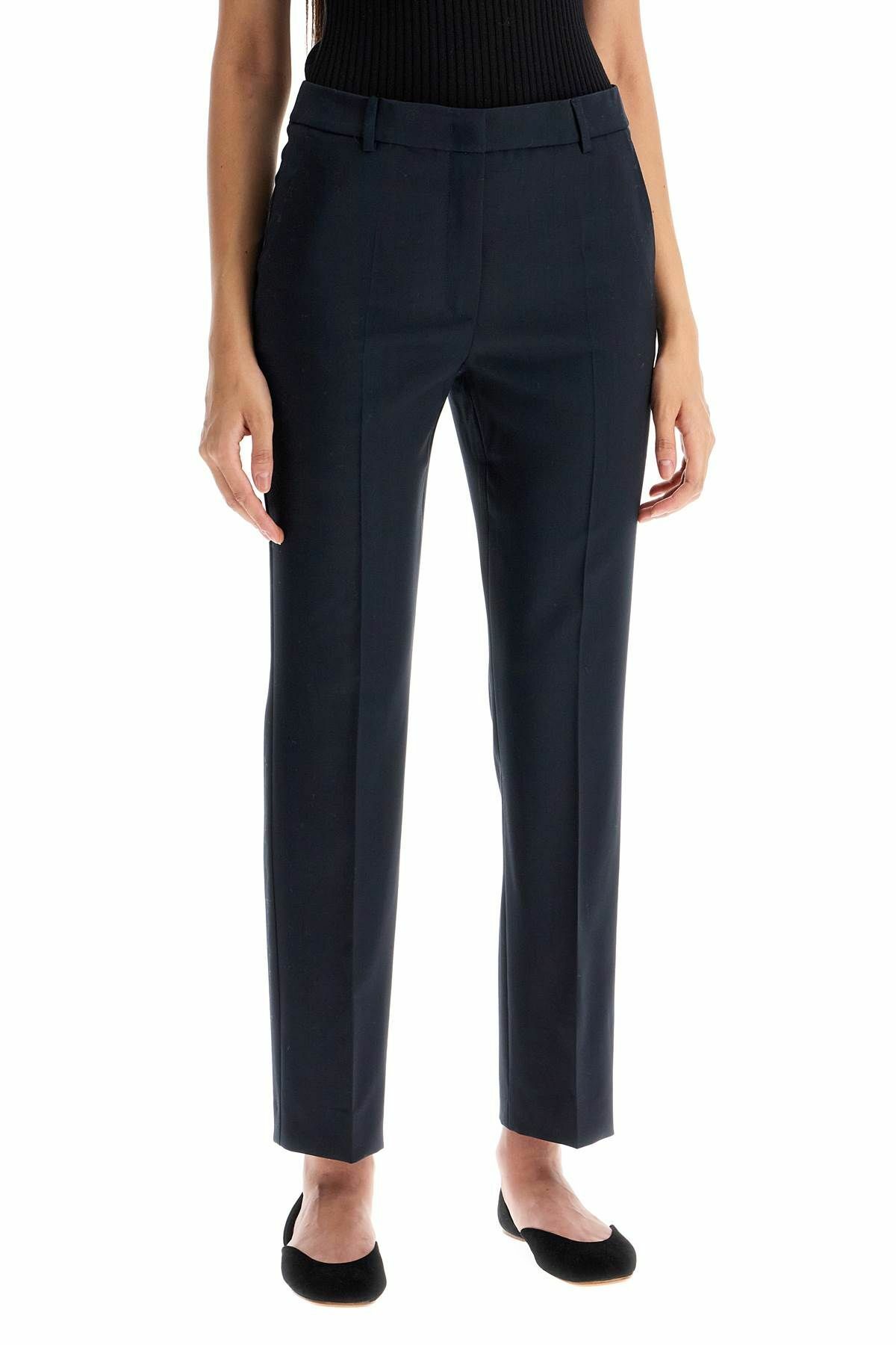 max mara cigarette pants WEEKEND MAX MARA wool cigarette pants Blue Weekend Max Mara