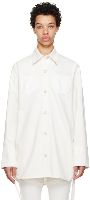 Photo: Courrèges Off-White Mega Size Denim Jacket