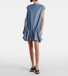 Alaïa Cotton and linen minidress
