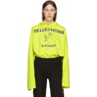 Vetements Yellow Ruffle Hoodie