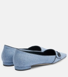 Manolo Blahnik Lulamae herringbone ballet flats