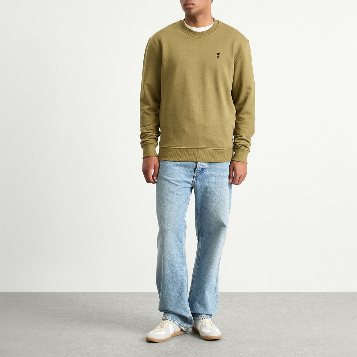 スウェット・トレーナー AMI Paris Loopback Light Fleece ADC Sweatshirt AMI Paris Men's Loopback Light Fleece ADC Sweatshirt in