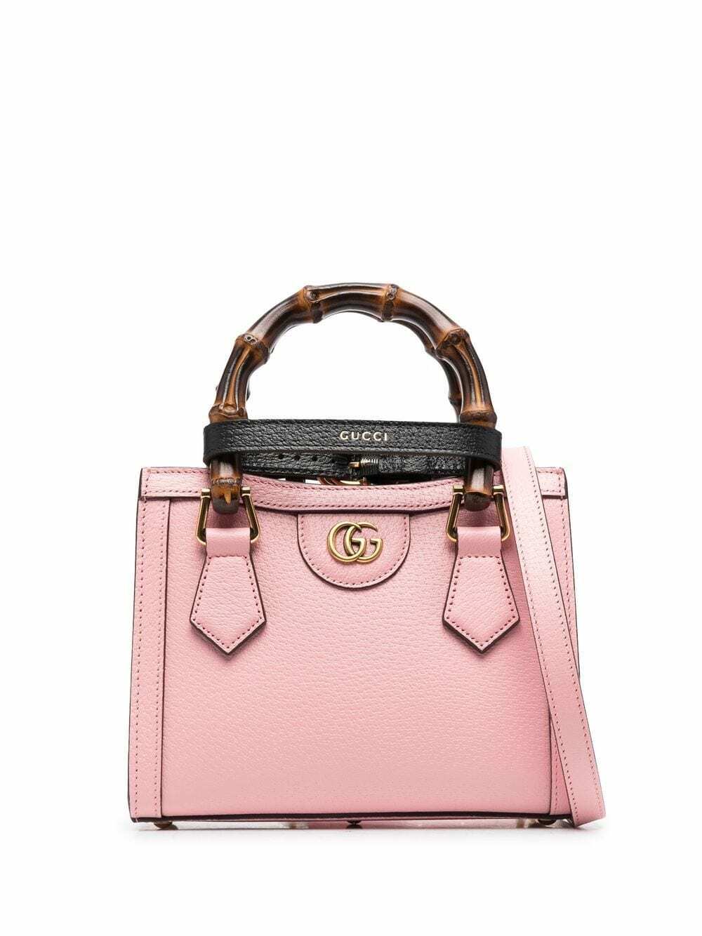 GUCCI - Diana Mini Leather Shopping Bag Gucci