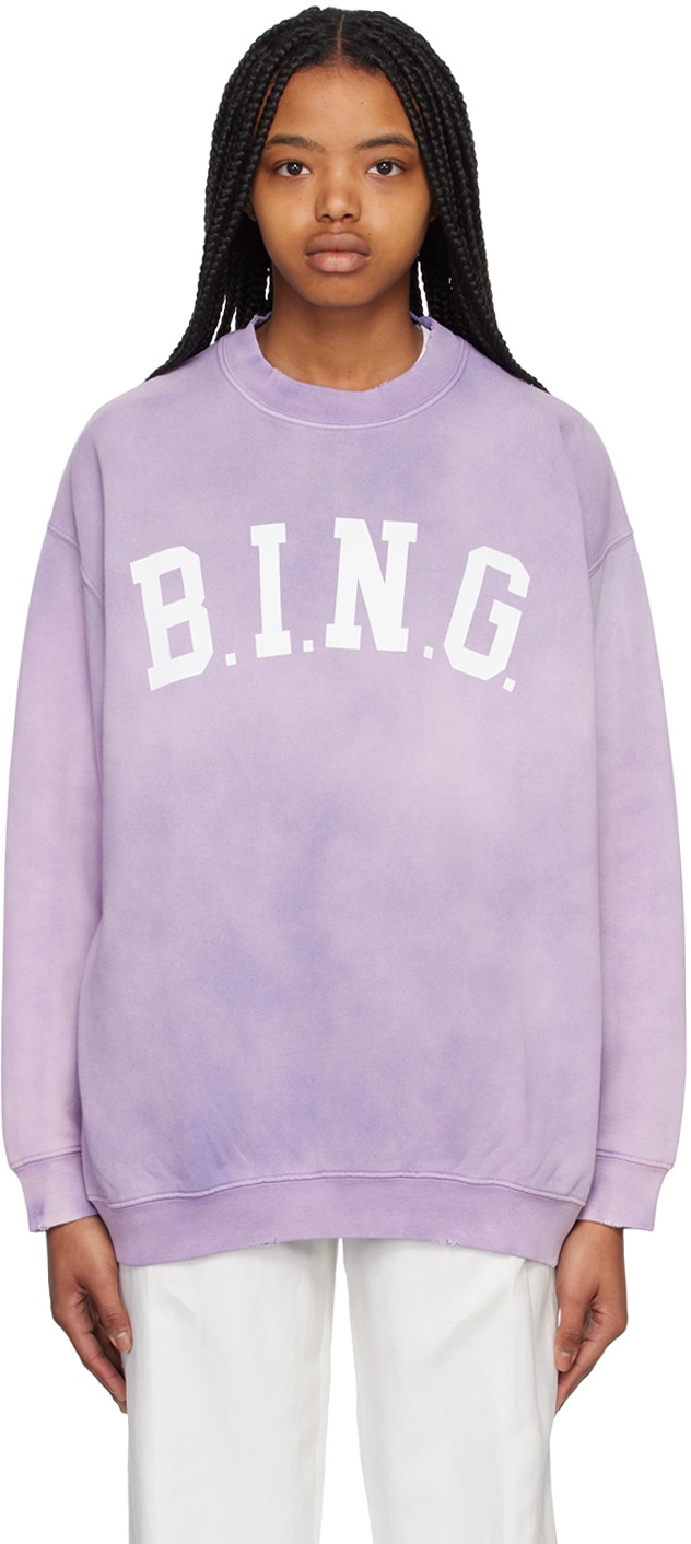 ANINE BING Purple Tyler Sweatshirt ANINE BING