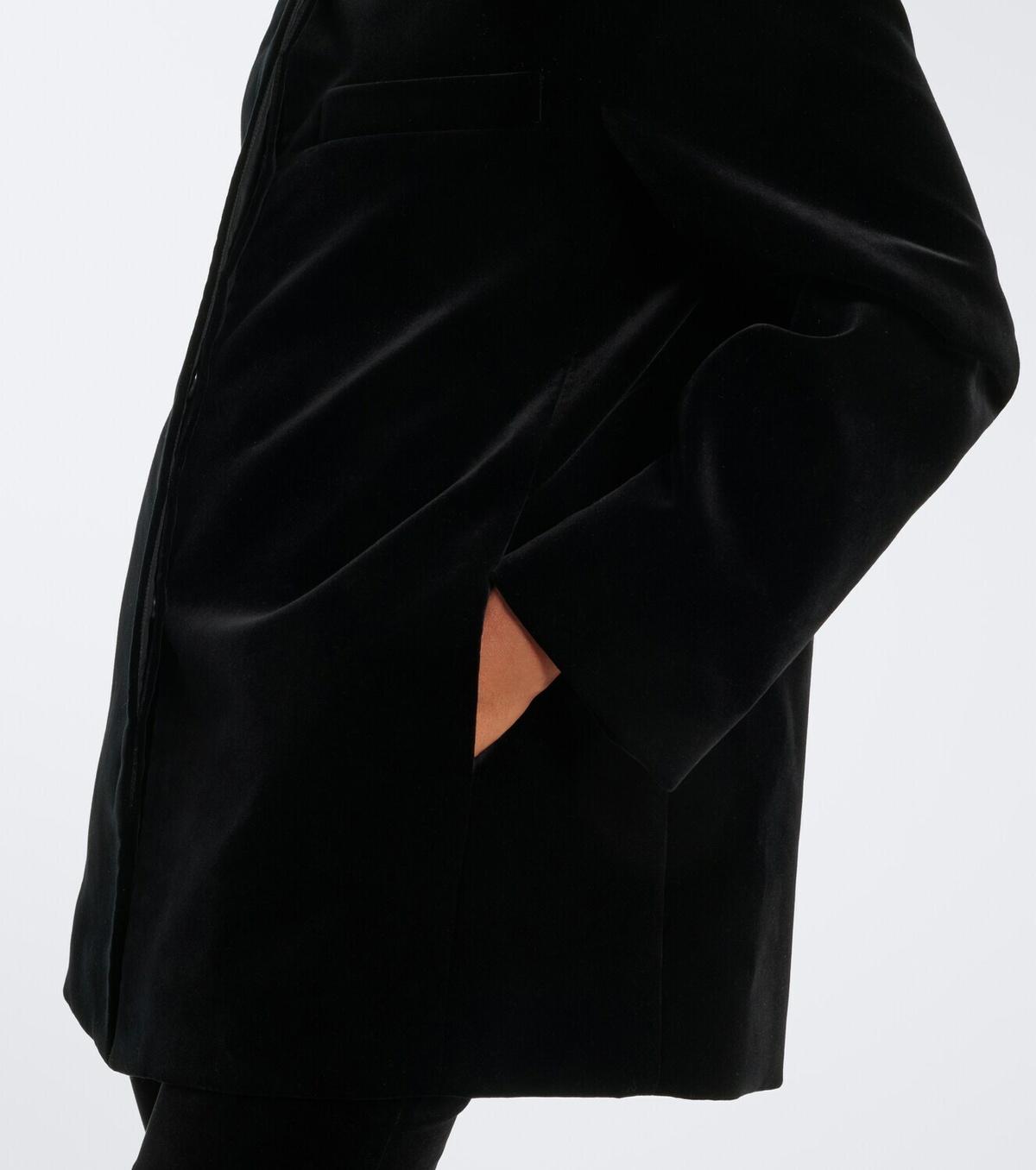 Khaite Sadie cotton velvet coat