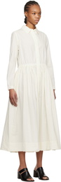 CASEY CASEY Off-White Panzy Midi Dress