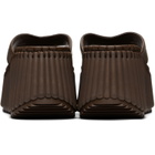 Chloé Brown Napa Wedge Heeled Sandals