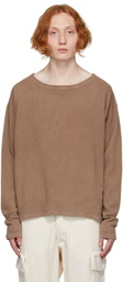 Greg Lauren Brown Waffle Sweatshirt