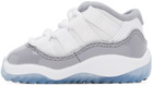 Nike Jordan Baby White & Gray Air Jordan 11 Retro Sneakers