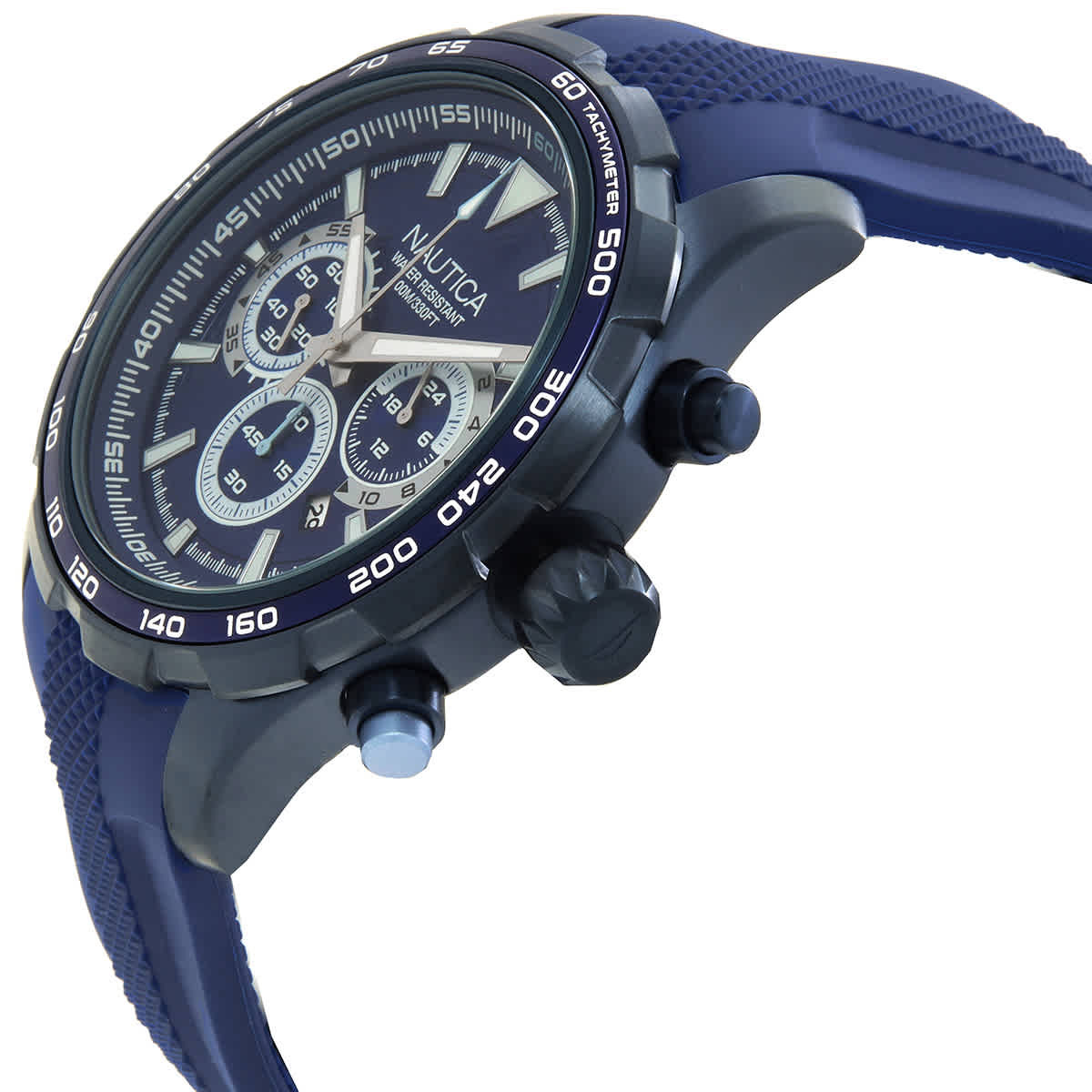 Nautica Nst Chronograph Quartz Blue Dial Mens Watch NAPNSF305