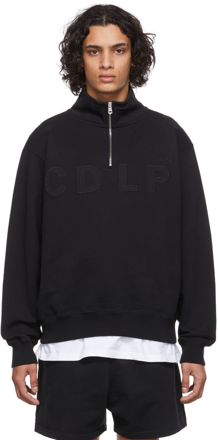 CDLP Black Half-Zip Sweatshirt CDLP